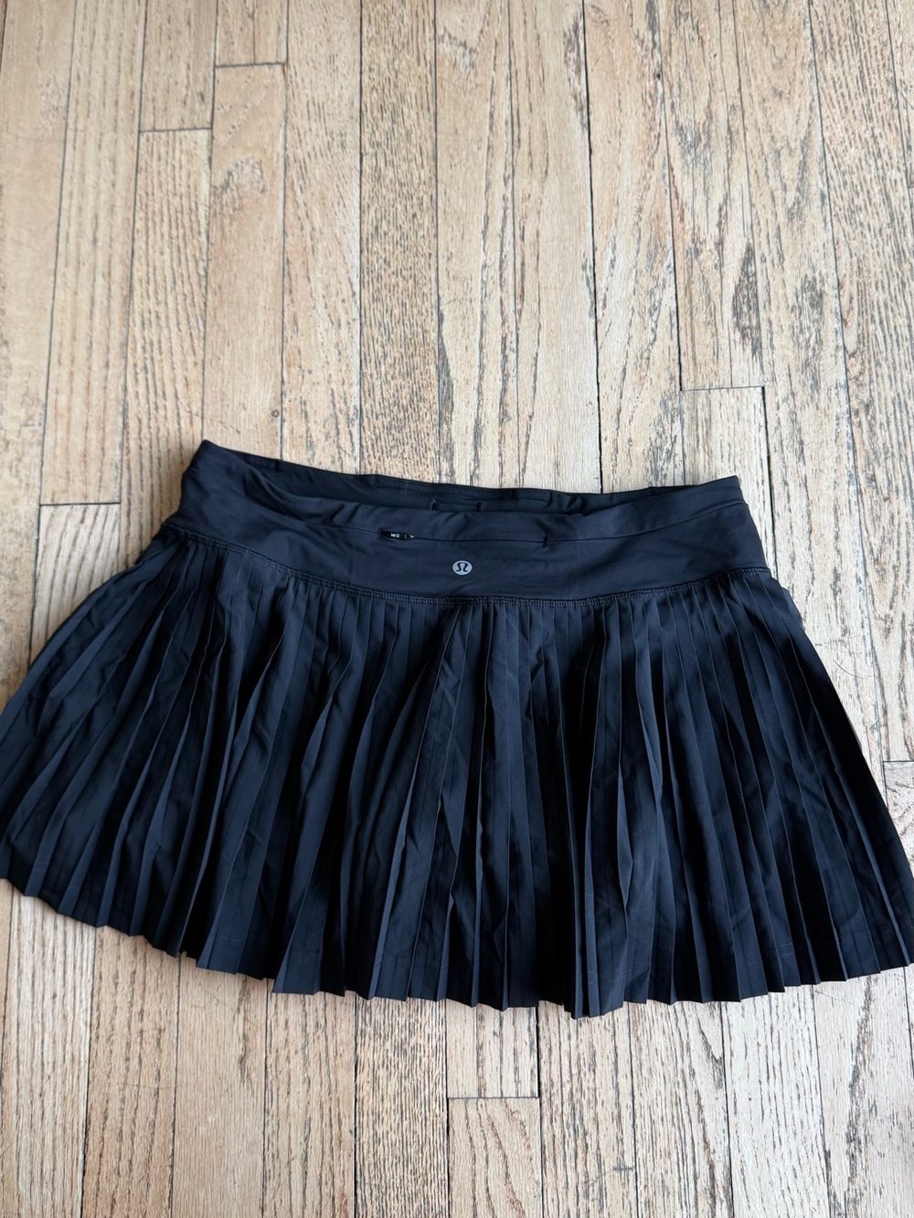 lululemon athletica Black Pleated Skater Skirt